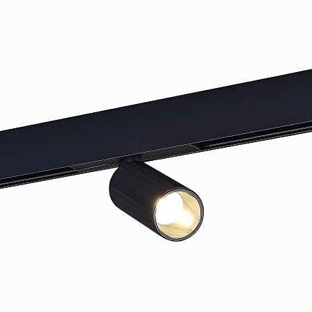 Магнитный трековый светильник Черный LED 1*12W 4000K 700Lm Ra>90 IP20 D50xH173 48VV ST807.446.12 - фото