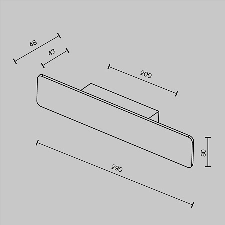 Настенный светильник (бра) Technical C80WL-10W3K-B - фото