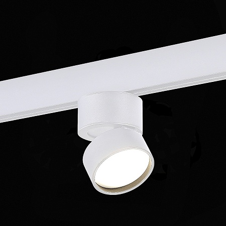 Магнитный трековый светильник Белый LED 1*9W 4000K 700Lm Ra>90 120° IP20 D85xH126 48V ST809.546.09 - фото