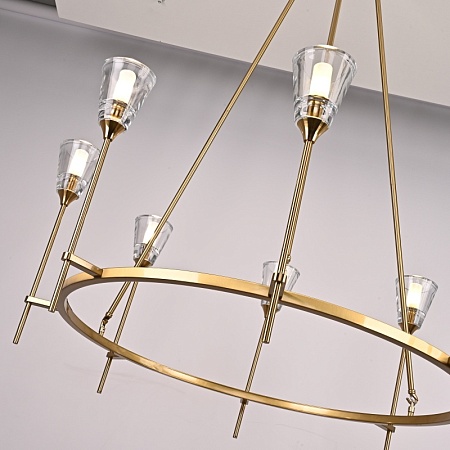 Люстра Torche De Verre Round Chandelier 8 Imperiumloft 75676-22 - фото