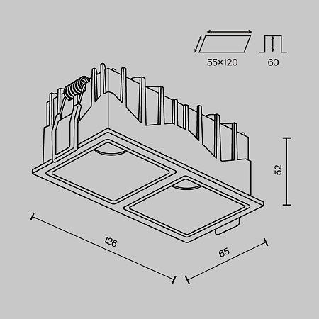 Встраиваемый светильник Technical Alfa LED DL043-02-10W4K-SQ-W-1 - фото