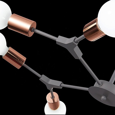 Светильник потолочный Серый, Розовое золото E27 8*60W SLE106403-08 - фото