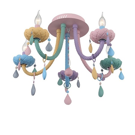 Люстра потолочная ST-Luce Разноцветный E14 5*40W SL1700.782.05 - фото