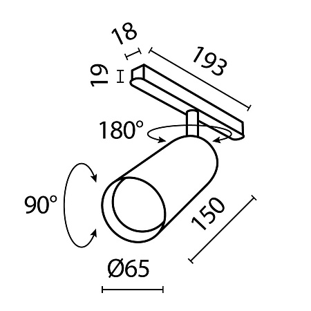 Трековый светильник Technical TR032-2-20W3K-S-W - фото