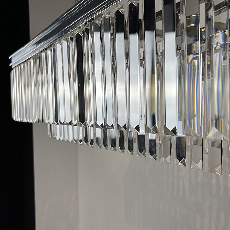 Люстра Rh 1920S Odeon Clear Glass Fringe Chrome 100 Imperiumloft 229996-22 - фото