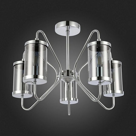 Светильник потолочный Хром/Дымчатый E14 5*40W SLE102302-05 - фото