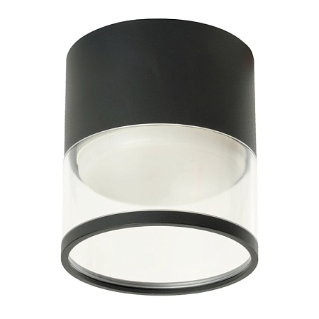 Светильник потолочный Feron HL454 HALO 12W, 230V, GX53, черный - фото