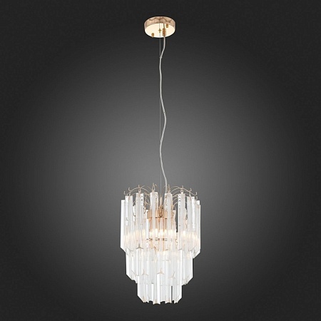 Люстра подвесная ST-Luce Золотистый/Золотистый, Прозрачный G9 5*5W SL386.203.05 - фото