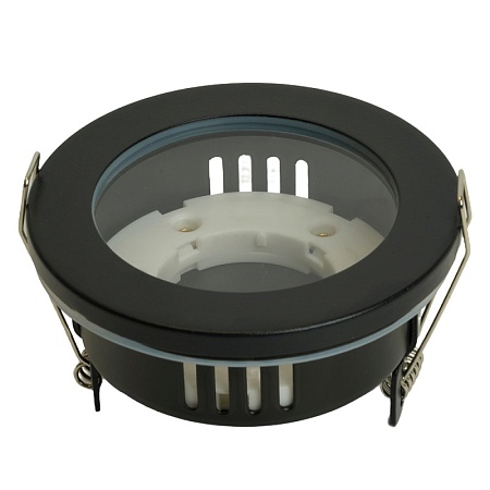 Светильник встраиваемый Feron DL544 потолочный GX53 черный IP44 - фото