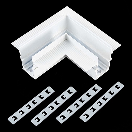 Угол-соединитель для встраиваемого магнитного шинопровода ST-Luce Белый ST007.529.00 - фото