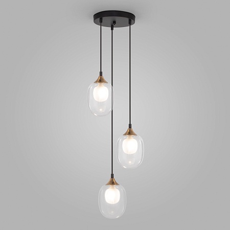 Подвесной светильник Eurosvet 70216/3 латунь - фото