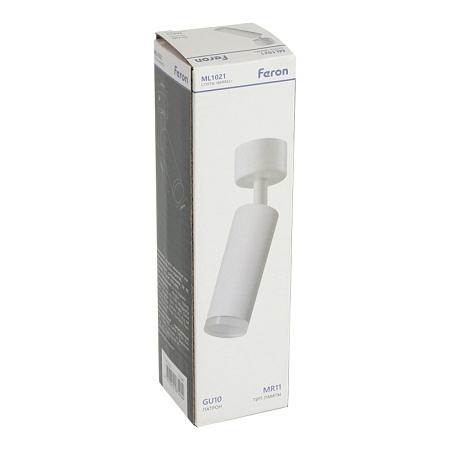 Светильник Feron ML1021 настенно-потолочный под лампу GU10, белый - фото