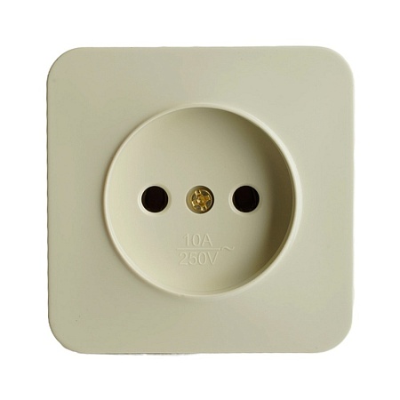 Розетка 3-местная б/з открытой установки, STEKKER, 250В, 10А, IP20, серия София, серебро, MST10-13-03 - фото