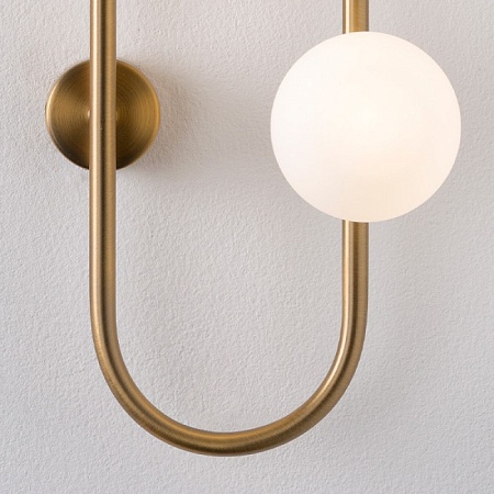 Настенное Бра Hoop Wall H115 Gold Imperiumloft 213736-26 - фото