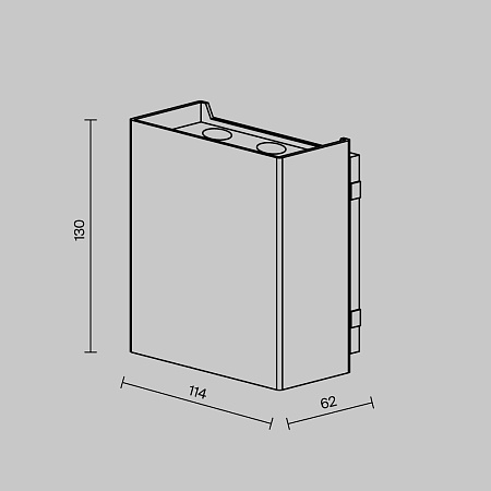 Уличный настенный светильник Outdoor O505WL-L6B3K - фото