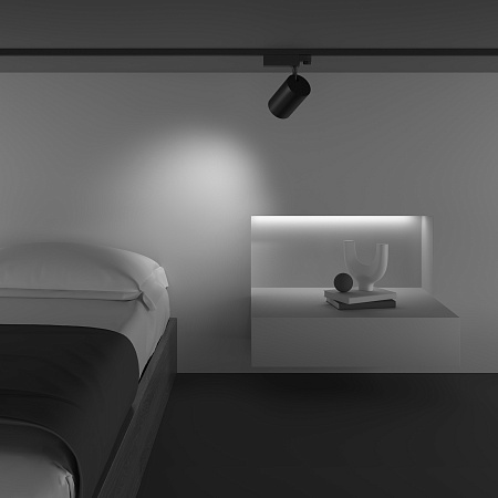 Трековая система Technical накладная трехфазная чёрная 200x200 TS-L-200-TR029-3-26W4K-M-B