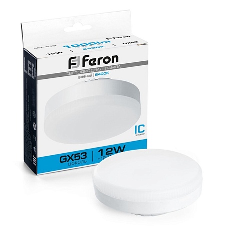 Лампа светодиодная Feron LB-453 GX53 12W 175-265V 6400K - фото