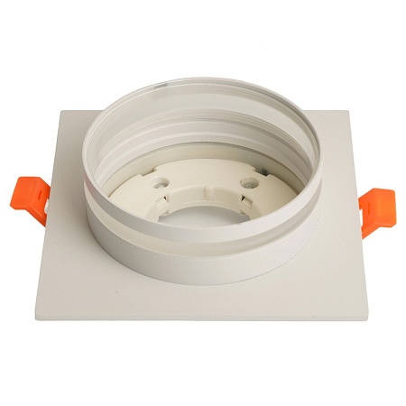 Светильник встраиваемый Feron DL503 LUNA потолочный GX53 белый квадрат - фото