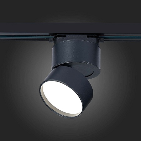 Св-к трек. Черный LED 1*9W 4000K 720Lm Ra>90 120° IP20 D85xH122 170-240VV ST651.446.09 - фото