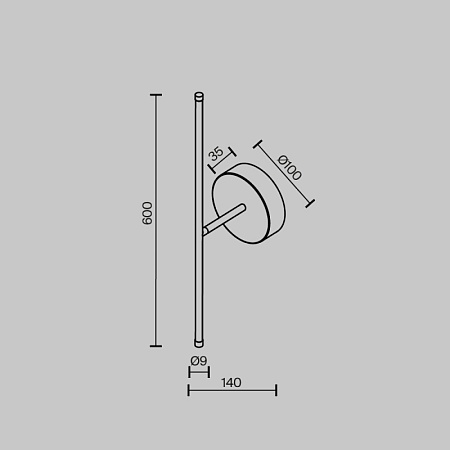 Настенный светильник (бра) Technical C084WL-L7BS2.7K - фото