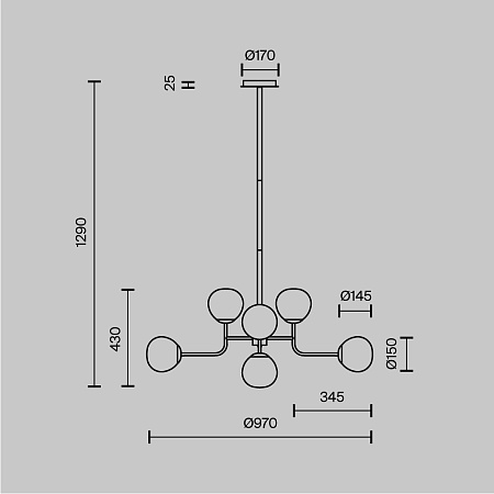 Подвесной светильник Maytoni Erich MOD221-PL-08-N - фото