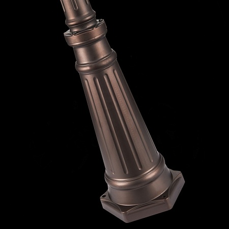 Светильник уличный наземный ST-Luce Темный кофе/Прозрачный, Темный кофе E27 3*100W SL080.425.03 - фото