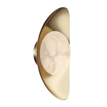 Светильник настенный ST-Luce Золотистый/Алебастр LED 1*7W 3000K SL6229.201.01 - фото