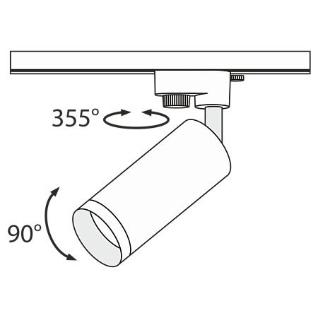 Трековый светильник Technical TR004-1-GU10-CH - фото