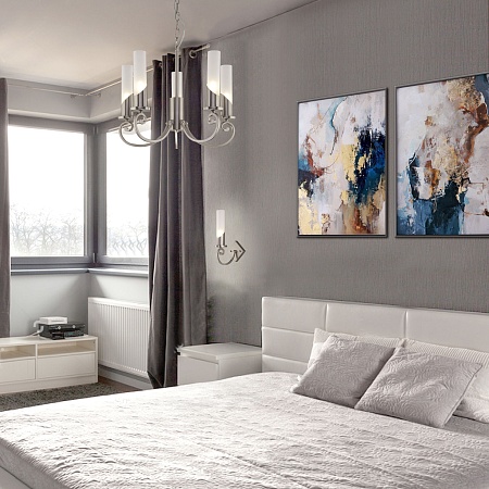 Настенный светильник Eurosvet Настенный светильник 60117/1 никель - фото