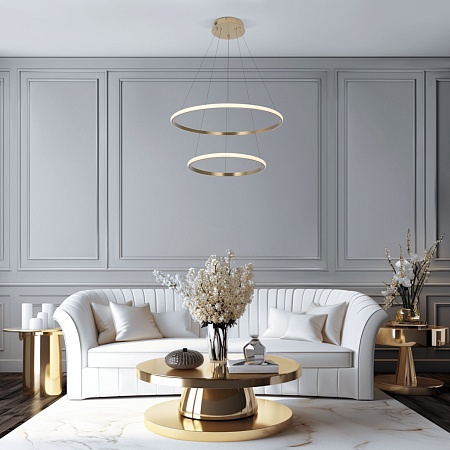 Подвесной светильник Eurosvet 90264/2 латунь - фото