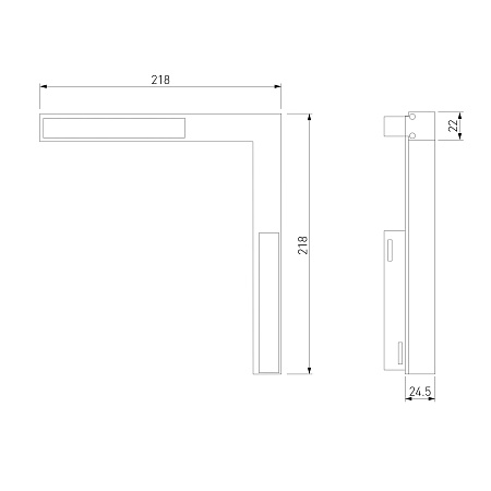 Slim Magnetic L03 Трековый светильник 24W 4200K Link черный 85029/01 85029/01 Elektrostandard - фото