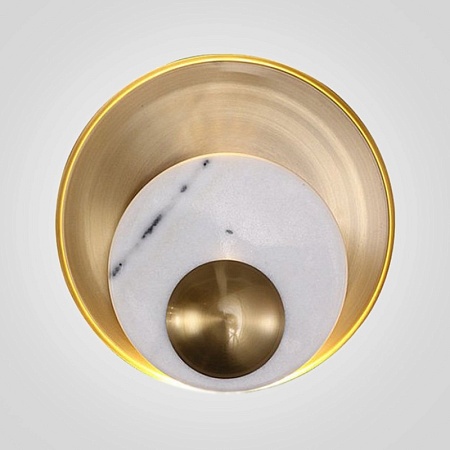 Бра Ginger &Amp; Jagger Pearl Wall Lamp Round Gold Imperiumloft 144378-22 - фото
