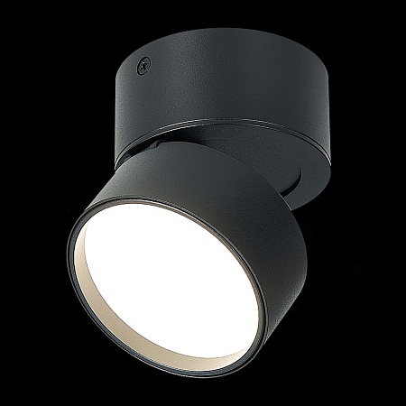 Светильник потолочный поворотный Черный LED 1*9W 4000K 720Lm Ra>90 120° IP20 D85xH87 17 ST651.442.09 - фото