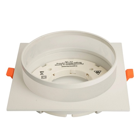 Светильник встраиваемый Feron DL701 потолочный GX70 белый квадрат - фото