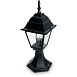 Светильник садово-парковый Feron 4104/PL4104 четырехгранный на постамент 60W E27 230V, черный - фото