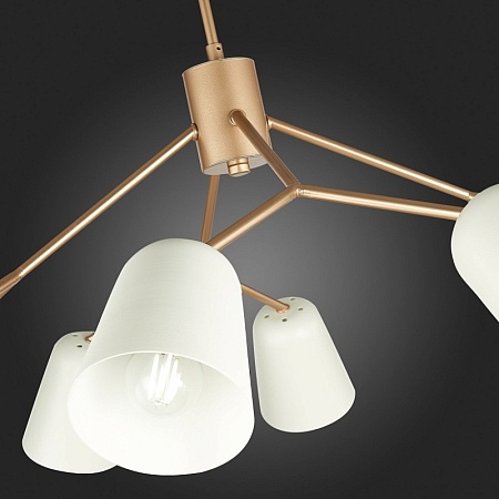 Светильник потолочный Золотистый/Белый E14 8*40W SLE155902-08 - фото