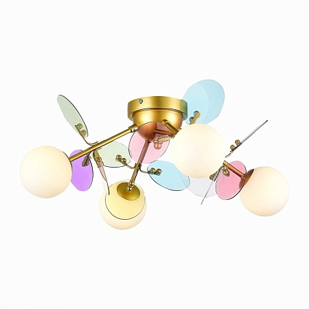 Светильник потолочный Золотистый/Разноцветный G9 LED 4*5W SLE2502-202-04 - фото