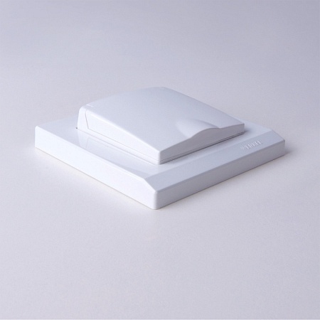 Рамка из пластика на 1 пост Stark белый WL04-Frame-01-white - фото