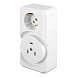 Розетка открытой установки для плит STEKKER PST32-53-20 с/з, 250В, 32А, белый - фото
