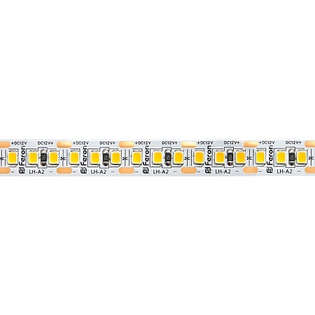 Светодиодная LED лента Feron LS616, 180SMD(2835)/m 17W/m 12V 5m 3000К - фото