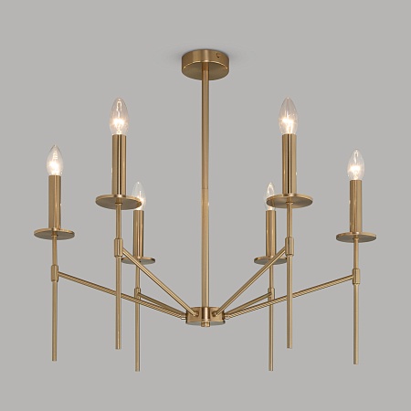 Потолочный светильник Eurosvet 60142/6 латунь - фото