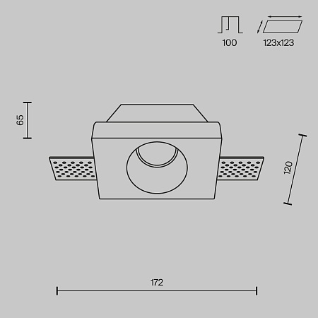 Встраиваемый светильник Technical DL001-WW-01-W - фото