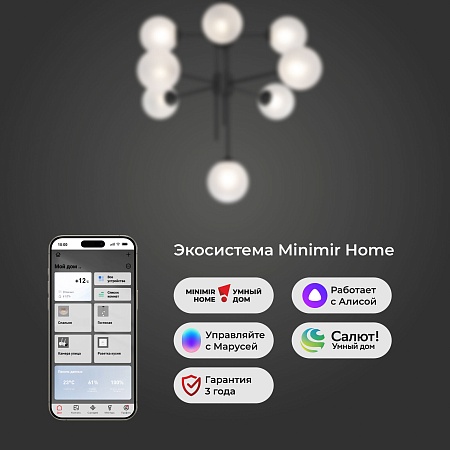 Потолочный светильник Eurosvet 50383 черный - фото