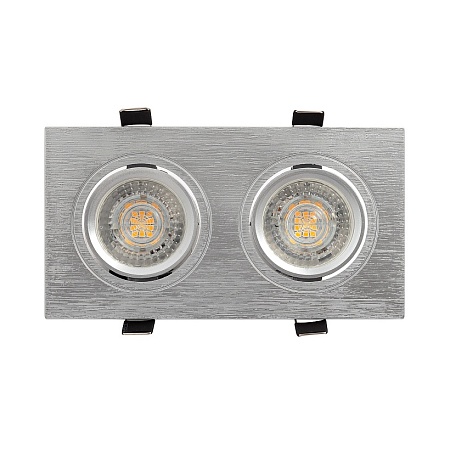 DK3022-CM Встраиваемый светильник, IP 20, 10 Вт, GU5.3, LED, серый, пластик - фото
