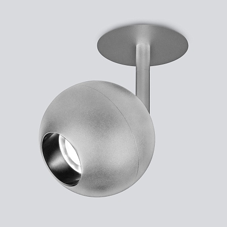 Встраиваемый точечный светодиодный светильник 9926 LED 12W 4200K серебро Elektrostandard - фото