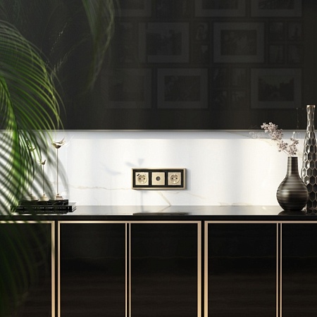 Накладка  для розетки USB (шампань рифленый) W1179510 - фото