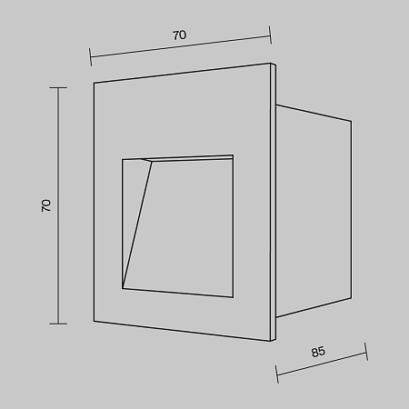 Подсветка для лестниц Outdoor Arca O038-L3B - фото