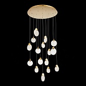 Светильник подвесной ST-Luce Золотистый/Прозрачный,С пузырьками воздуха LED 16*3W 3000 SL6104.203.16