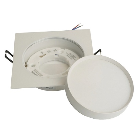 Светильник встраиваемый Feron DL506 потолочный GX53 белый квадрат - фото