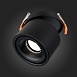 Св-к встр. Черный LED 1*12W 3000K 1 000Lm Ra>90 36° IP20 D100xH105 170-240VV ST652.438.12 - фото